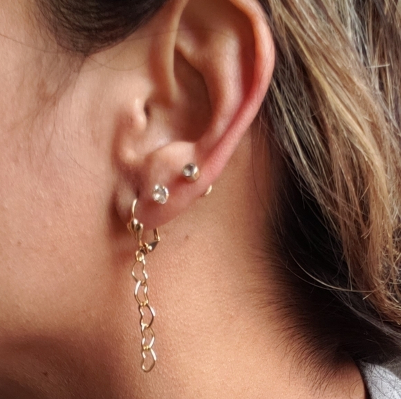 HEART dangle earrings - Picture 5 of 6